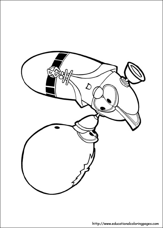 veggietales coloring pages