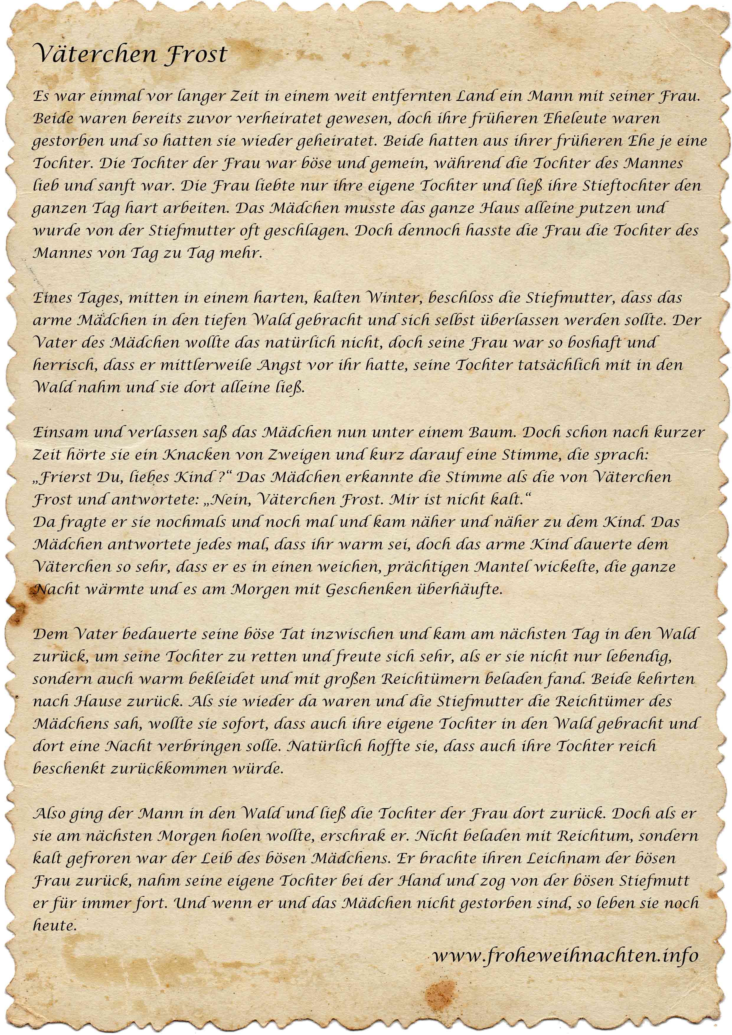 24 Weihnachtsgeschichten Zum Ausdrucken - Weihnachtsgeschichte