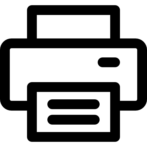 Printing Basic Rounded Lineal icon