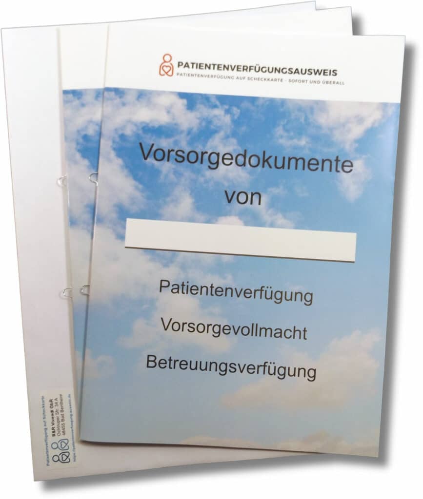 PATIENTENVERFÜGUNG zum Ausdrucken kostenlos