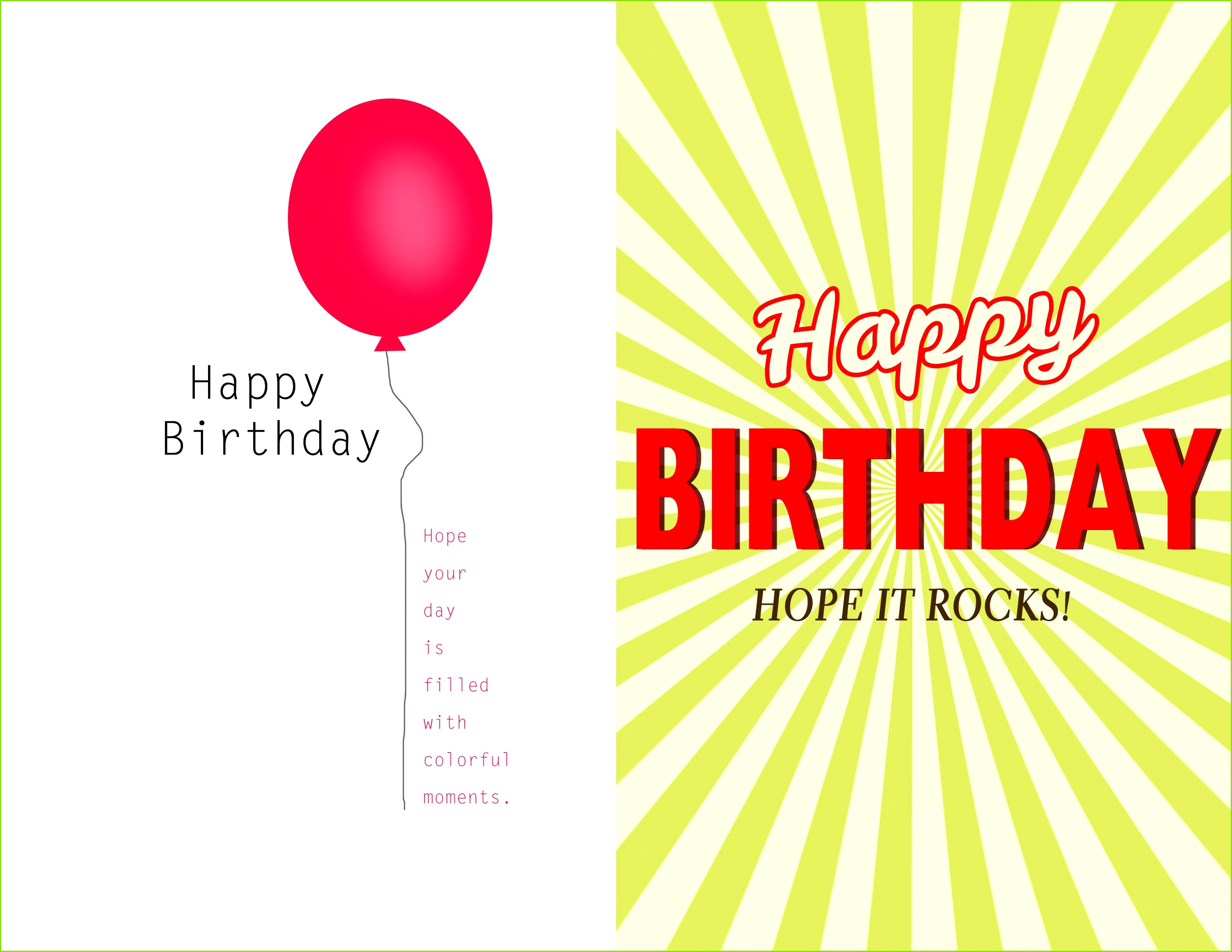 6 Vorlagen Fur Gluckwunschkarten Zum Ausdrucken - MelTemplates