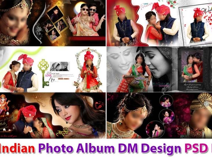 New Indian Photo Album DM Design PSD Pages | Marriage photo album