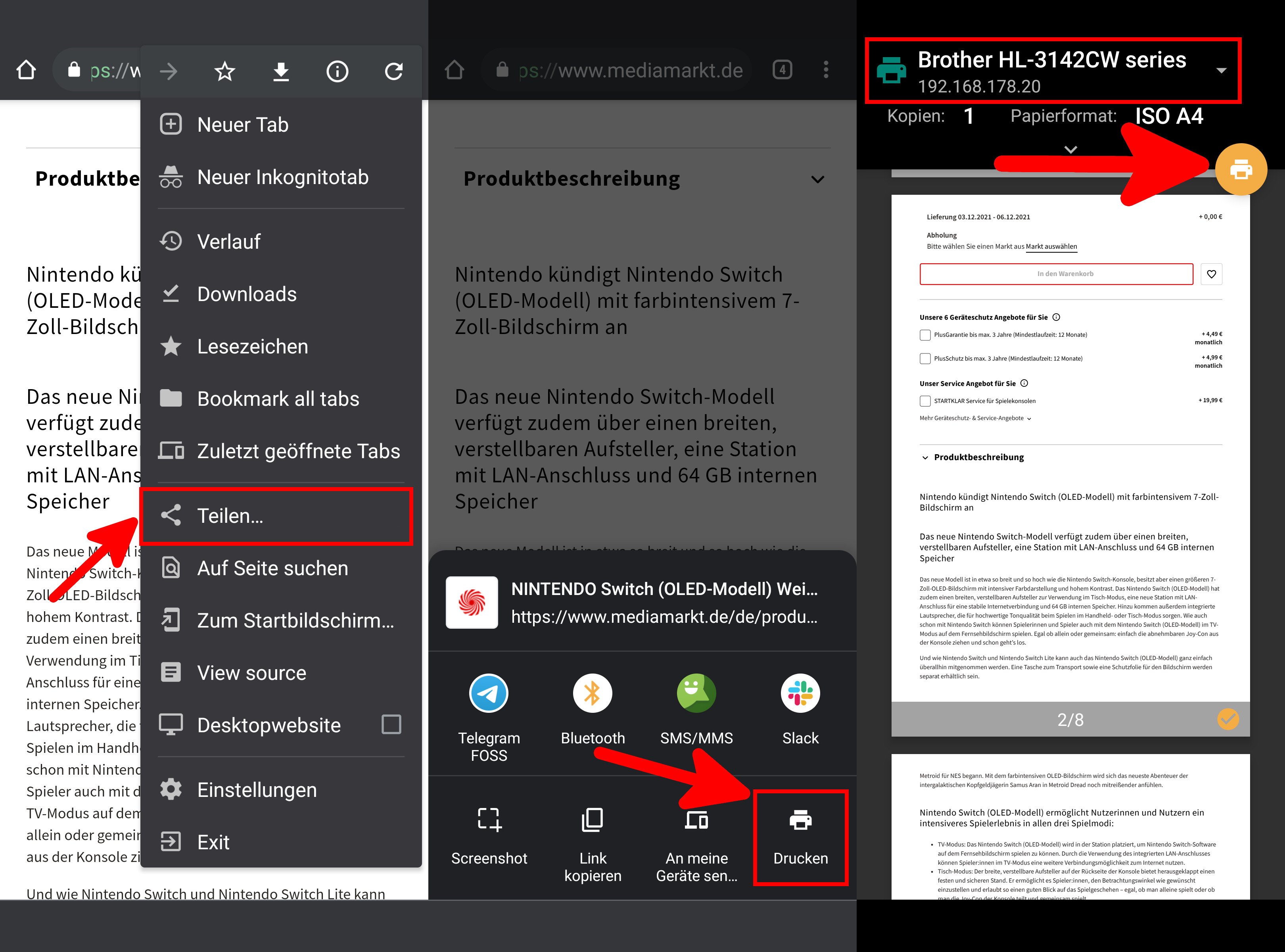 Wie vom Handy drucken? (Android & iPhone)