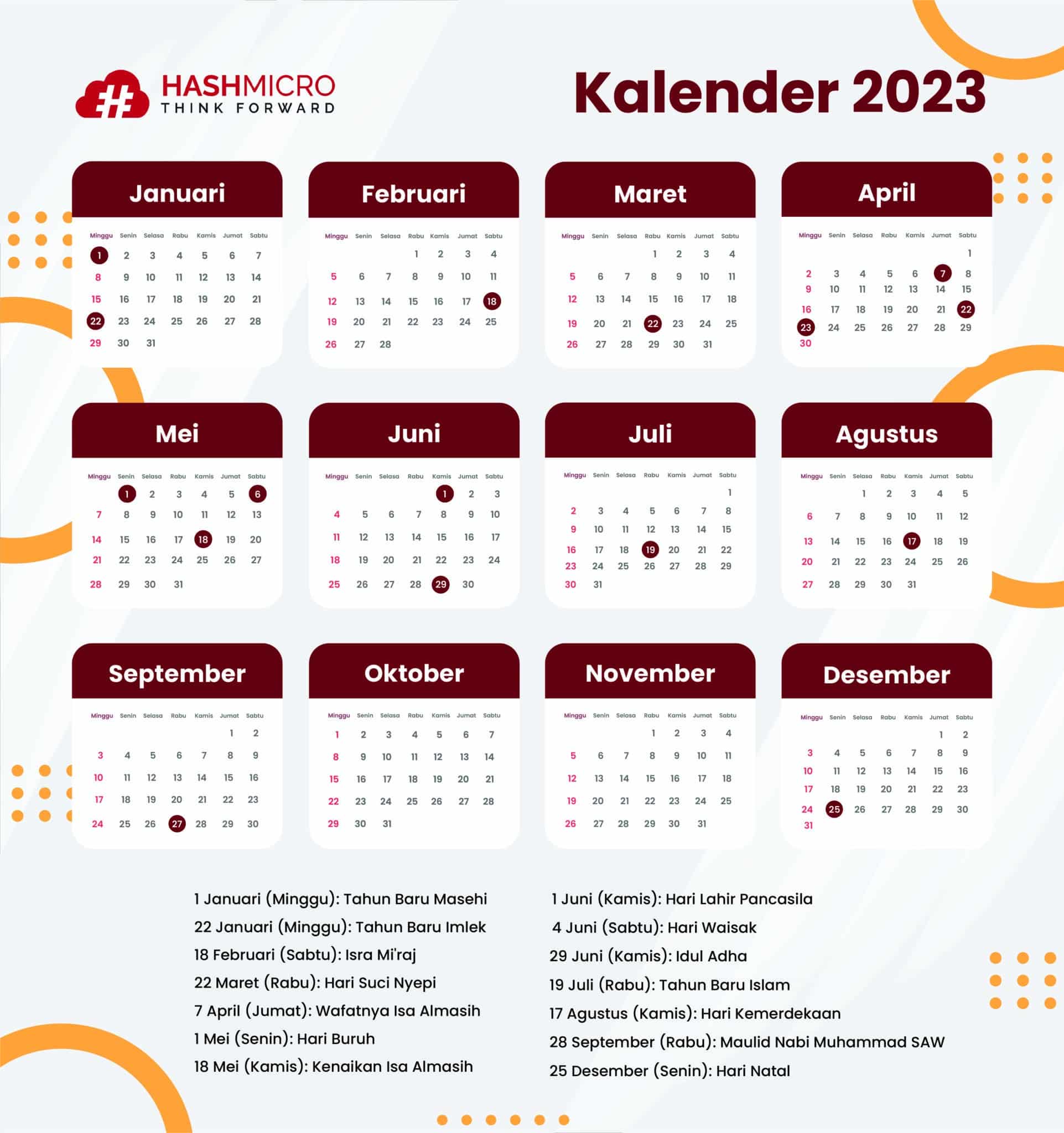 11 Link Download Kalender 2023 Lengkap Dan Bisa Diedit Ayo, 48% OFF