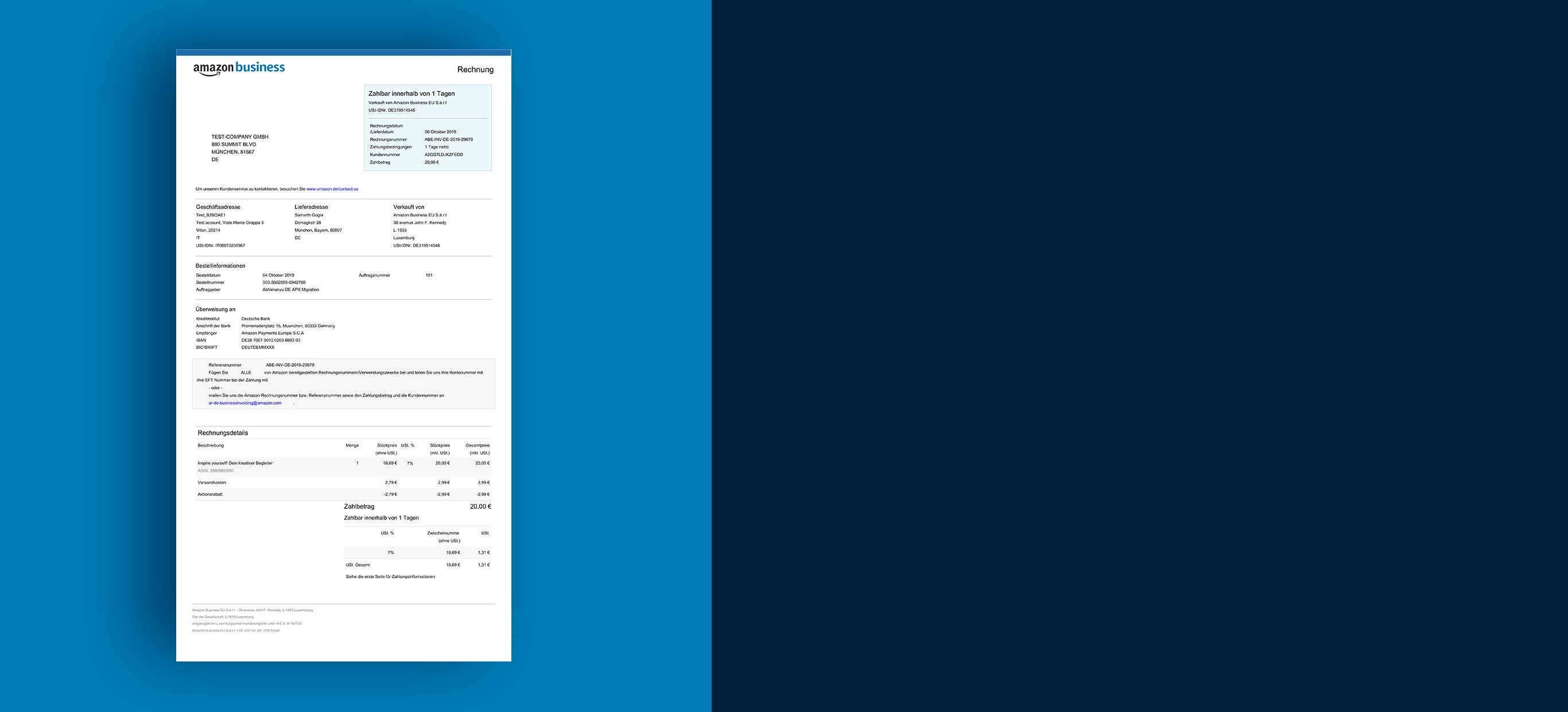 Amazon.de: Amazon Business Kauf auf Rechnung