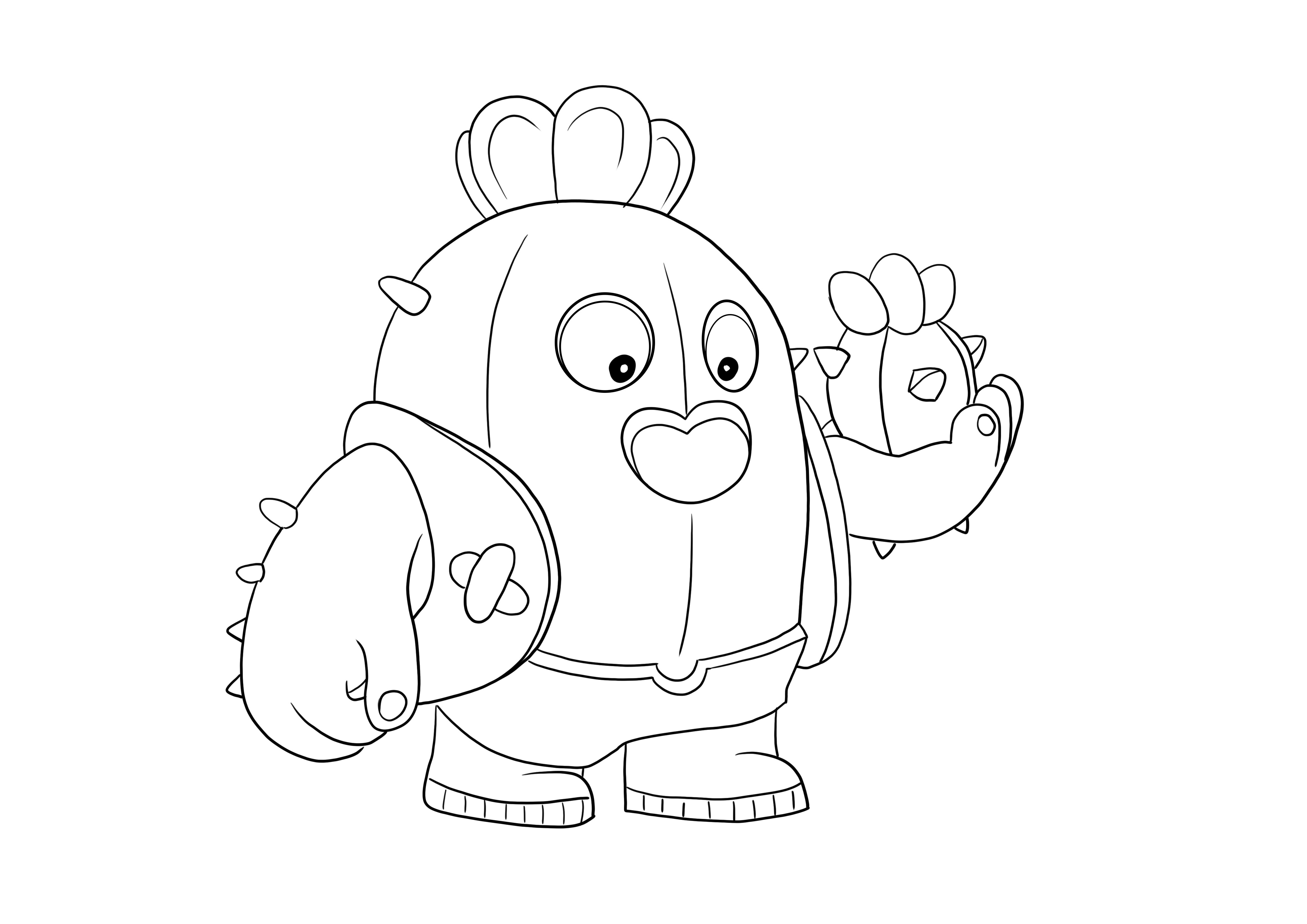 brawl stars ausmalbilder spike
