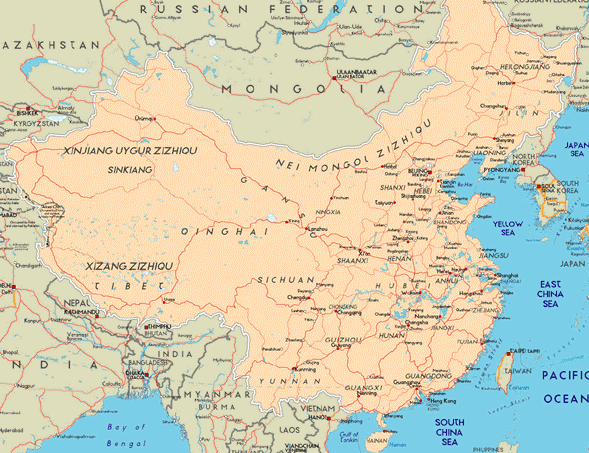  Maps of China - Ancient China Illustration 