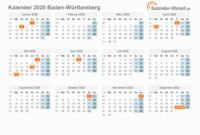 sommerferien 2026 in baden württemberg