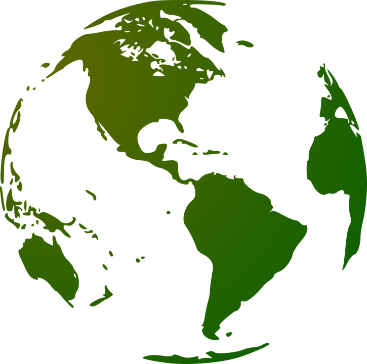  Globe Earth Continents · Free vector graphic on Pixabay Bildidee 