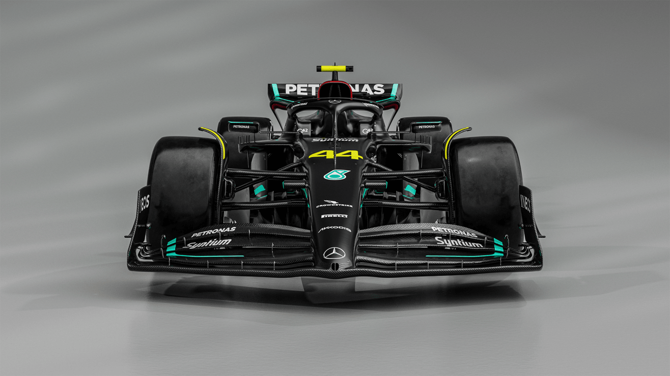  Foto zu GALLERY: Take a closer look at the Mercedes W14 2023 F1 car and livery 