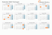 ferienkalender thüringen 2026 zum ausdrucken