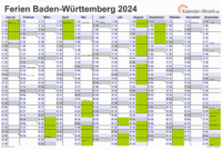 ferien baden württemberg 2026 kalender