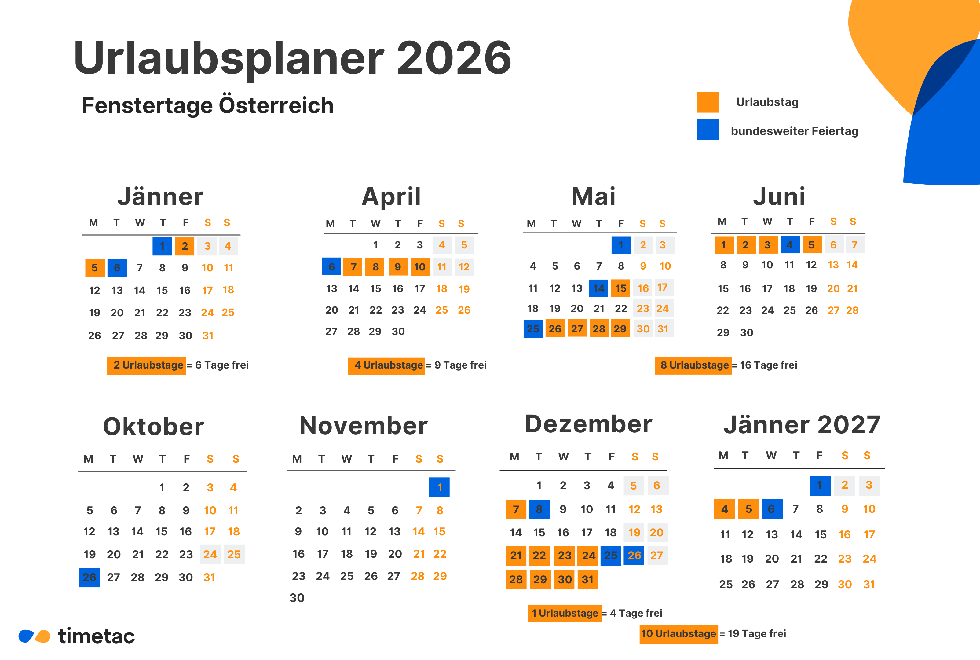  Urlaub 2026 planen: Brückentage in Deutschland & Österreich Illustration 
