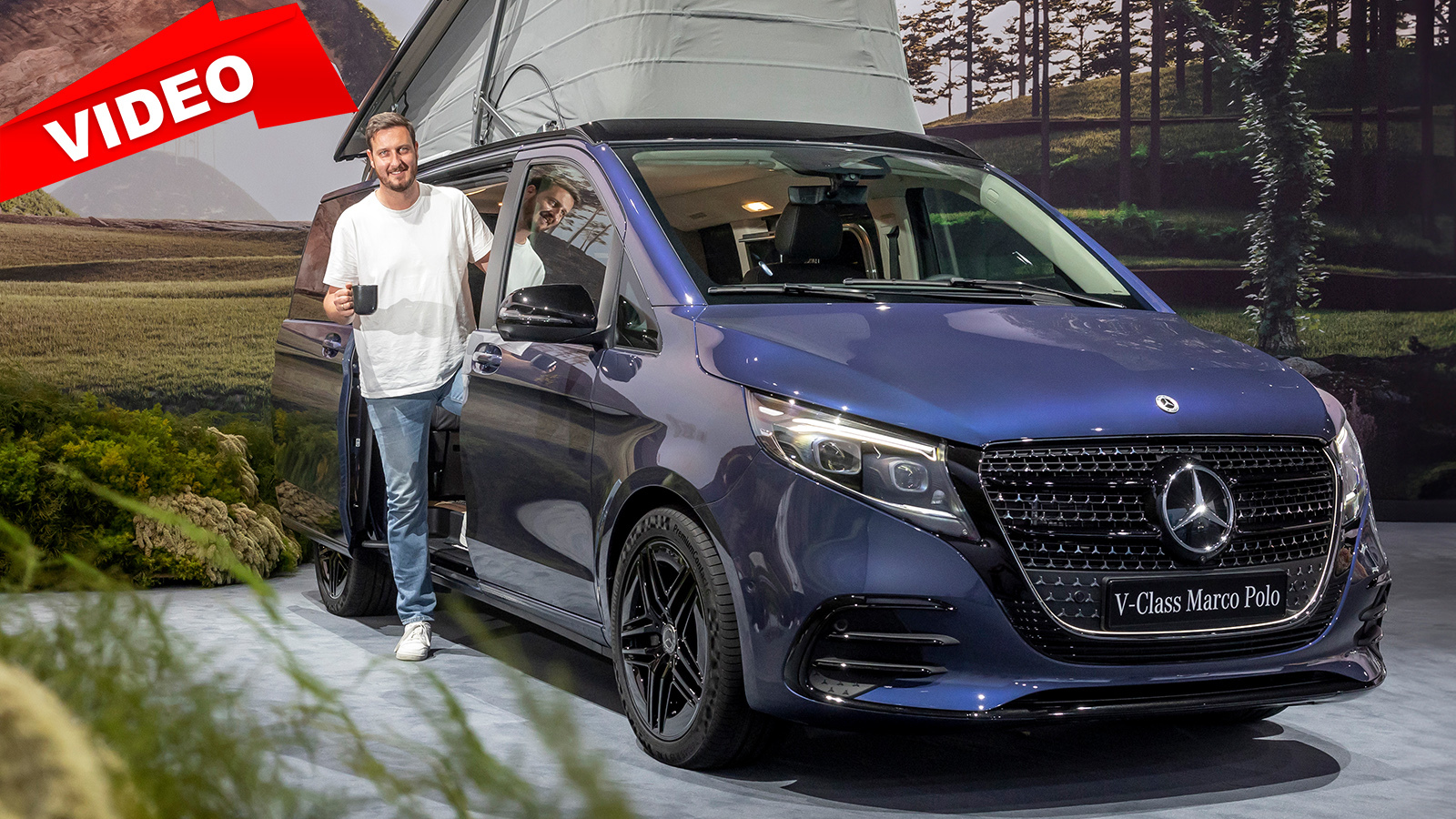  Mercedes V-Klasse Facelift (2024): Vorstellung - Design - Camper Illustration 