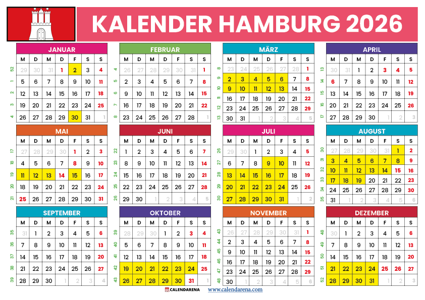  Ferien Hamburg 2026: Kalender Download + Termine 