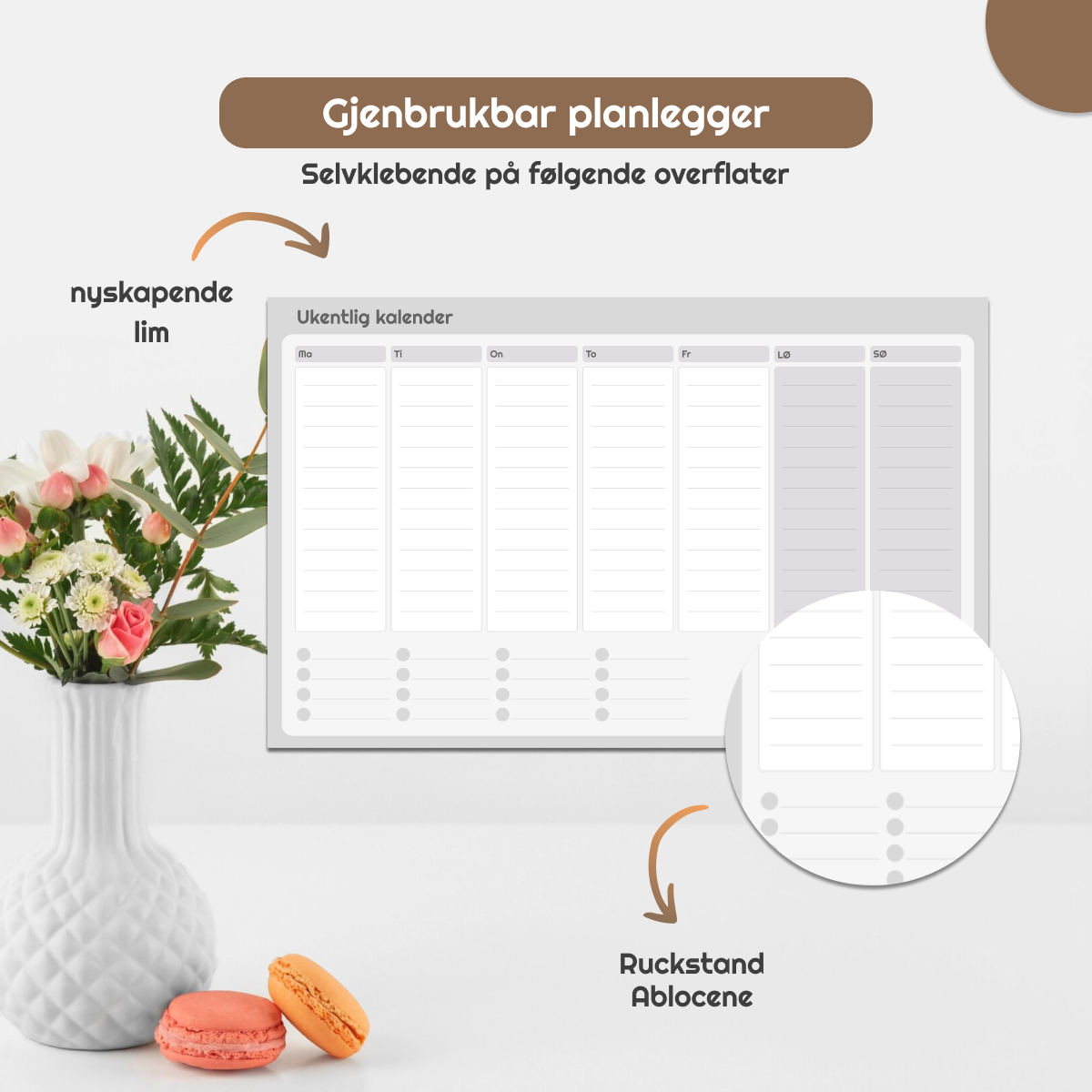  Kalender 2026 Utskriftsvennlig PDF Gratis Illustration 