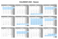 ferien und feiertage 2026 hessen