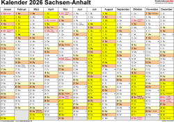  Foto zu Ferien Sachsen-Anhalt 2026 - Übersicht der Ferientermine 