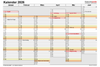 kalender 2026 schweiz excel