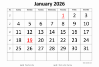 januar kalender 2026