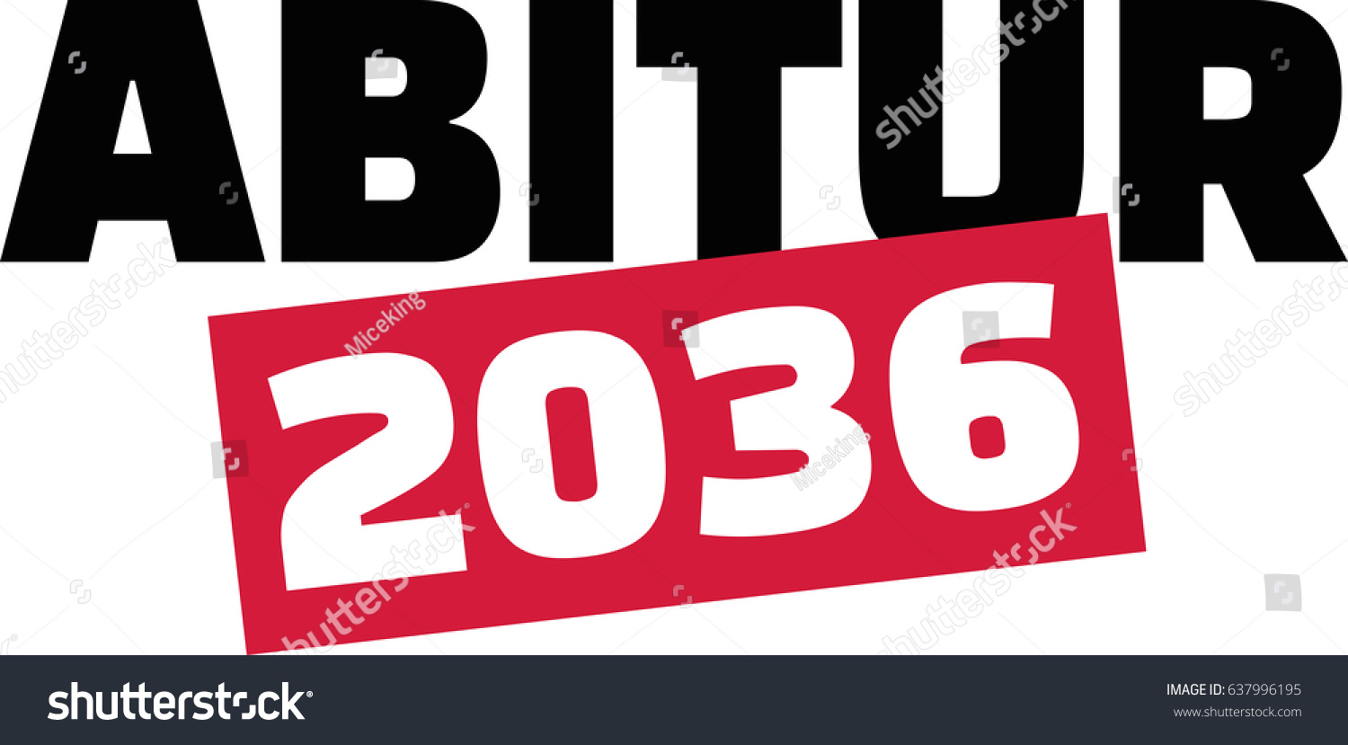  Abitur 2036 German Highschool Graduation Stock Vector (Royalty Free 