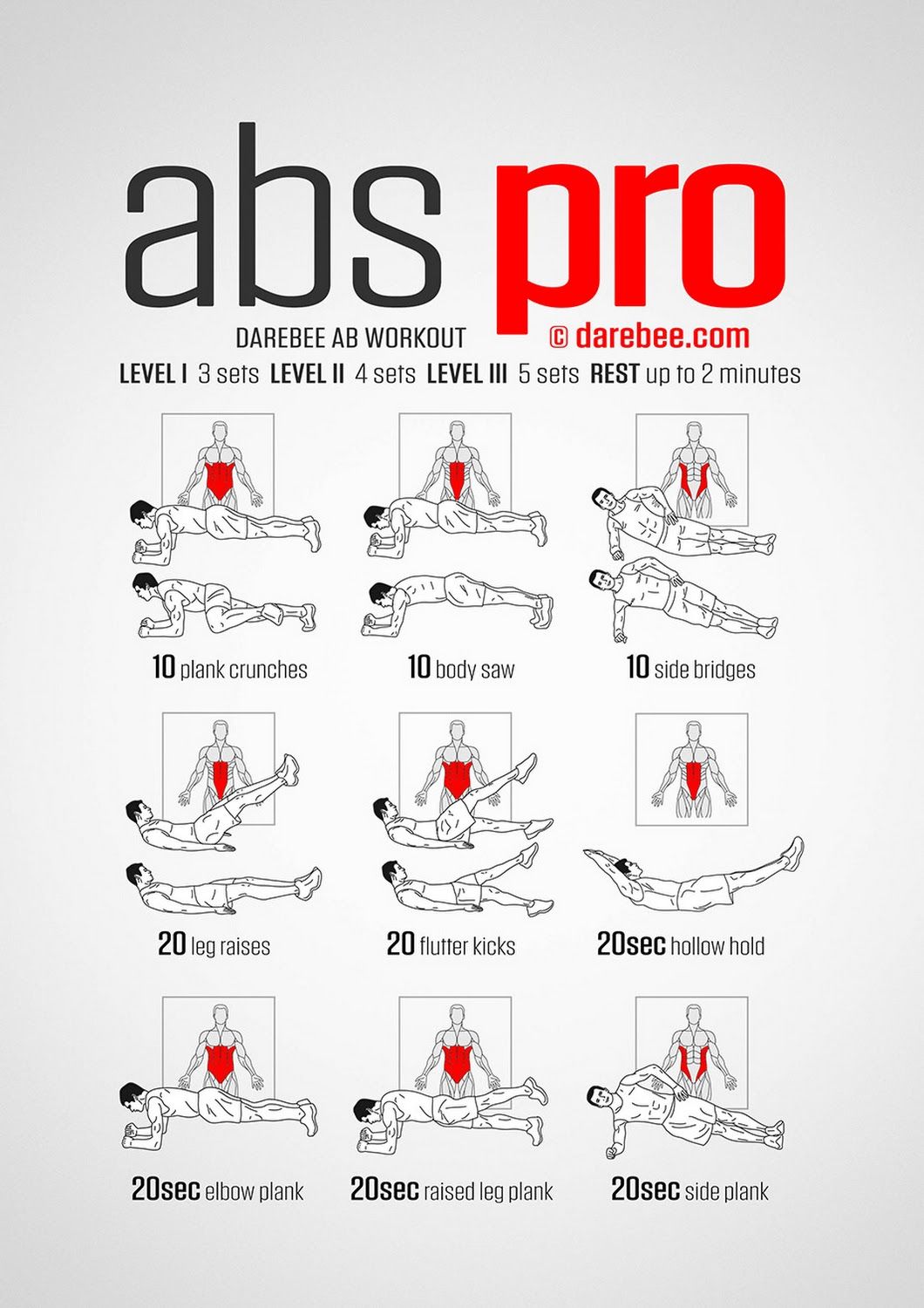  Printable Exercises For Abs Illustration 