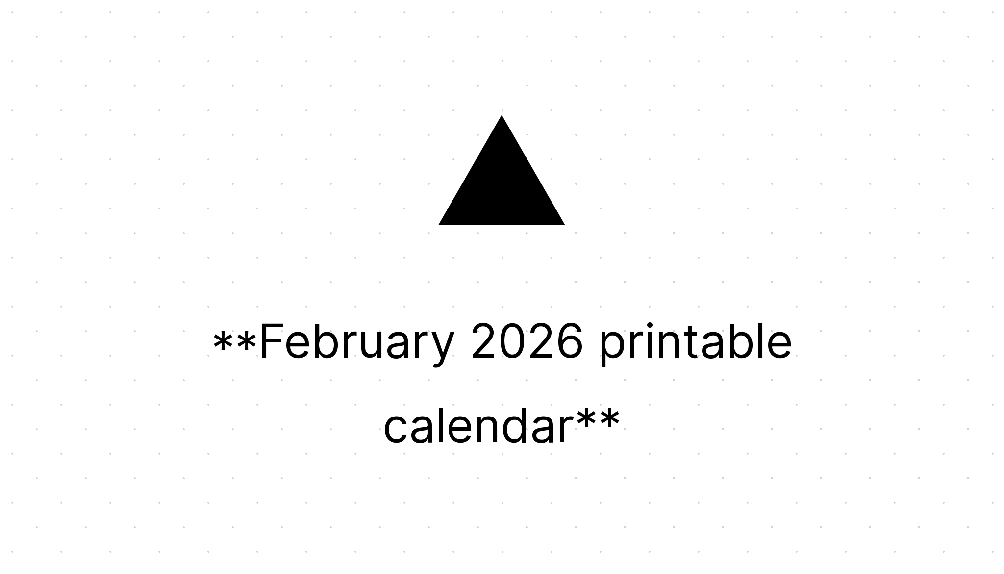  Foto zu February 2026 printable calendar 