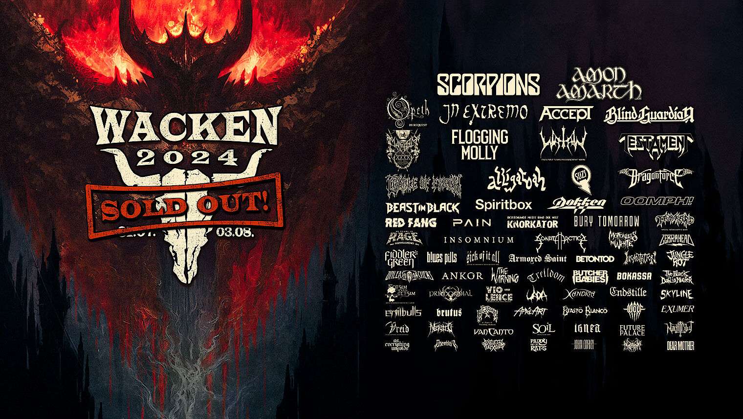  Wacken Open Air 2024: More bands confirmed for their next edition 