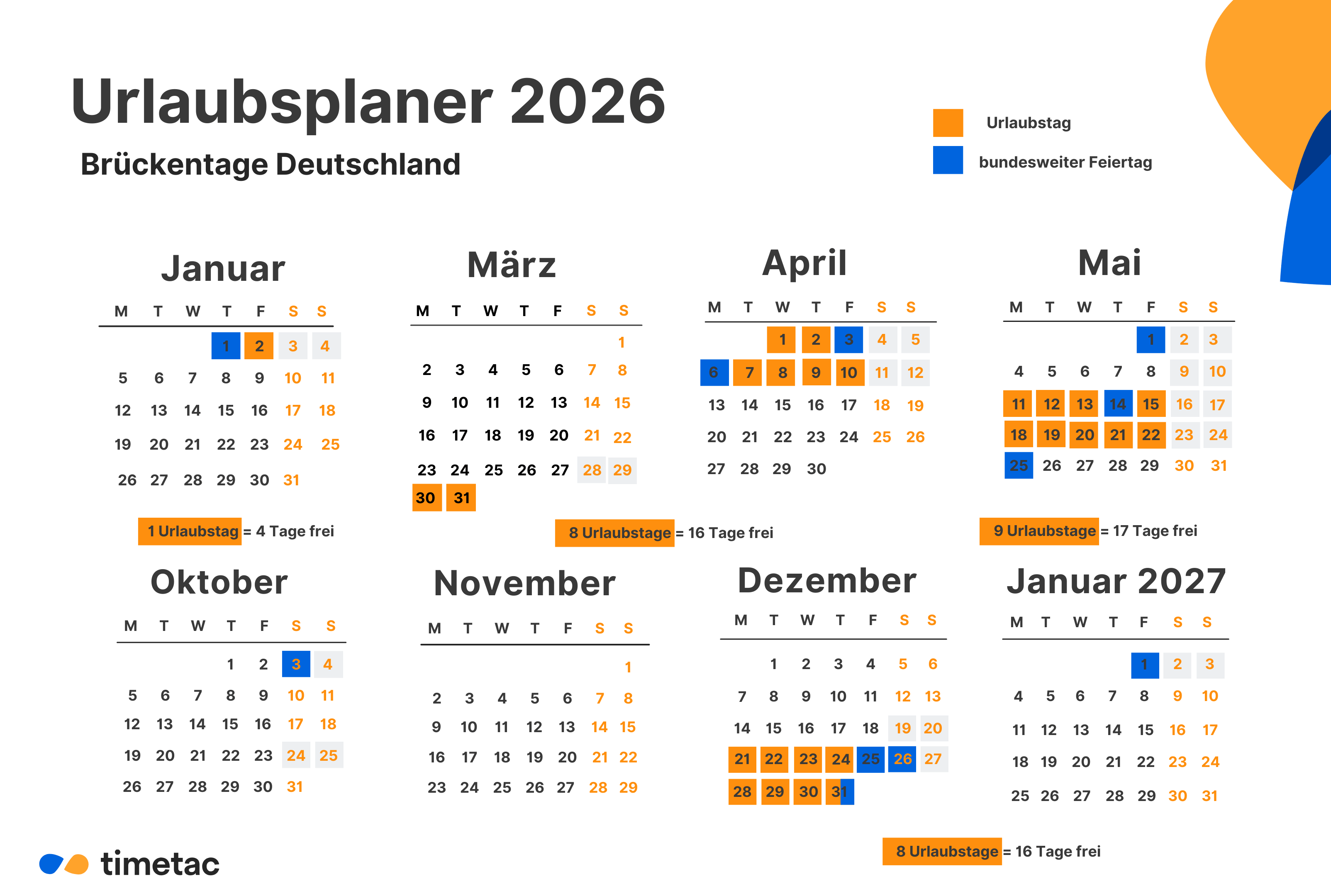  Foto zu Urlaub 2026 planen: Brückentage in Deutschland & Österreich 