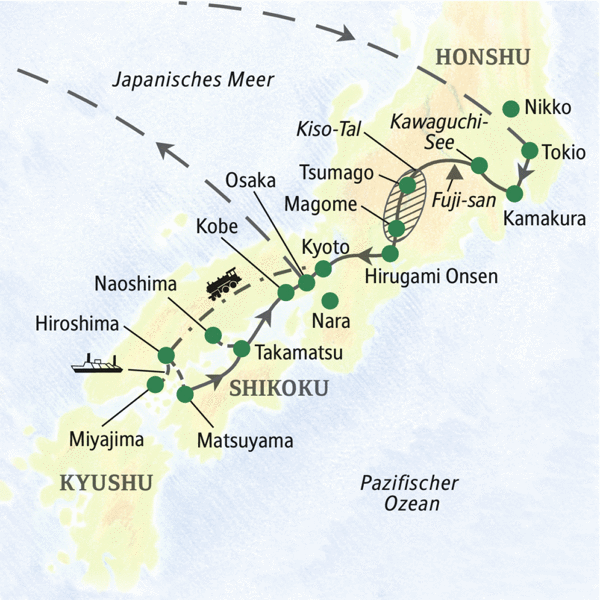  Japan Reisen - Japan Rundreisen - Kleingruppenreisen Tinta Tours Illustration 