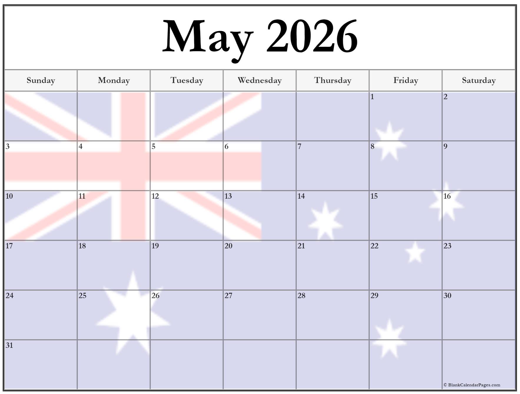 Collection of May 2026 photo calendars with image filters. Motiv 
