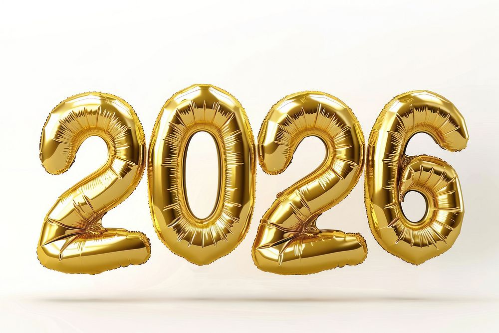  Foto zu Golden 2026 balloons celebration 