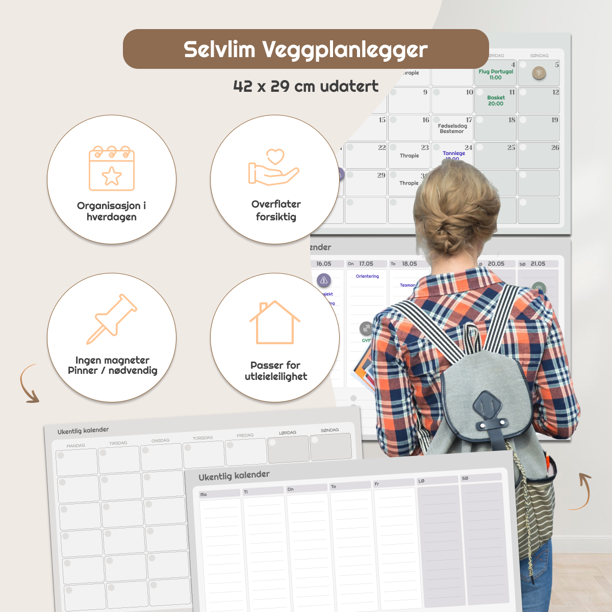 Kalender 2026 Utskriftsvennlig PDF Gratis Motiv 