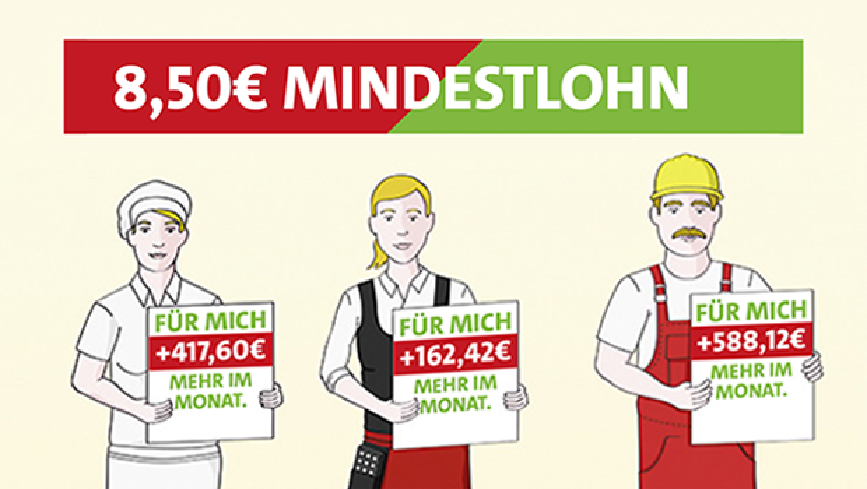  Der Mindestlohn kommt! - Bernd Rützel Illustration 