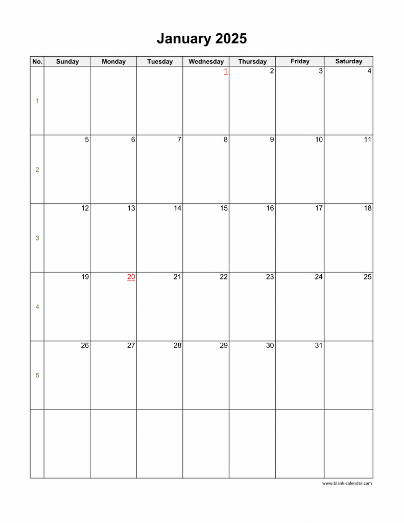  Free Printable Vertical Calendar 2025 - Calendar 2026 Printables Bildidee 