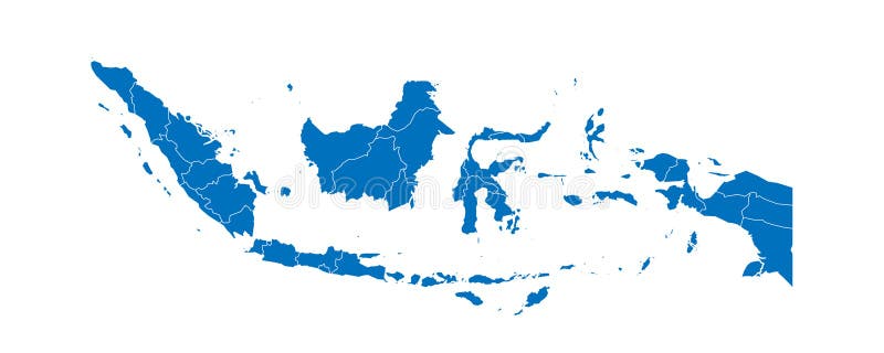  Indonesia Political Map of Administrative Divisions Stock Vector 
