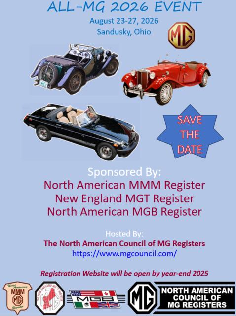  All-MG 2026 : MGA Forum : The MG Experience 