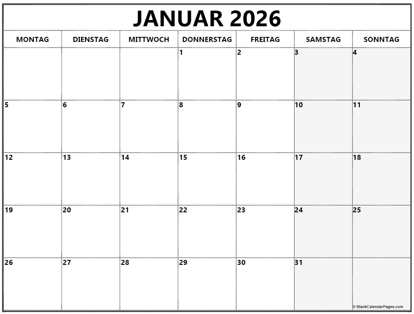  kalender 2026 Bildidee 