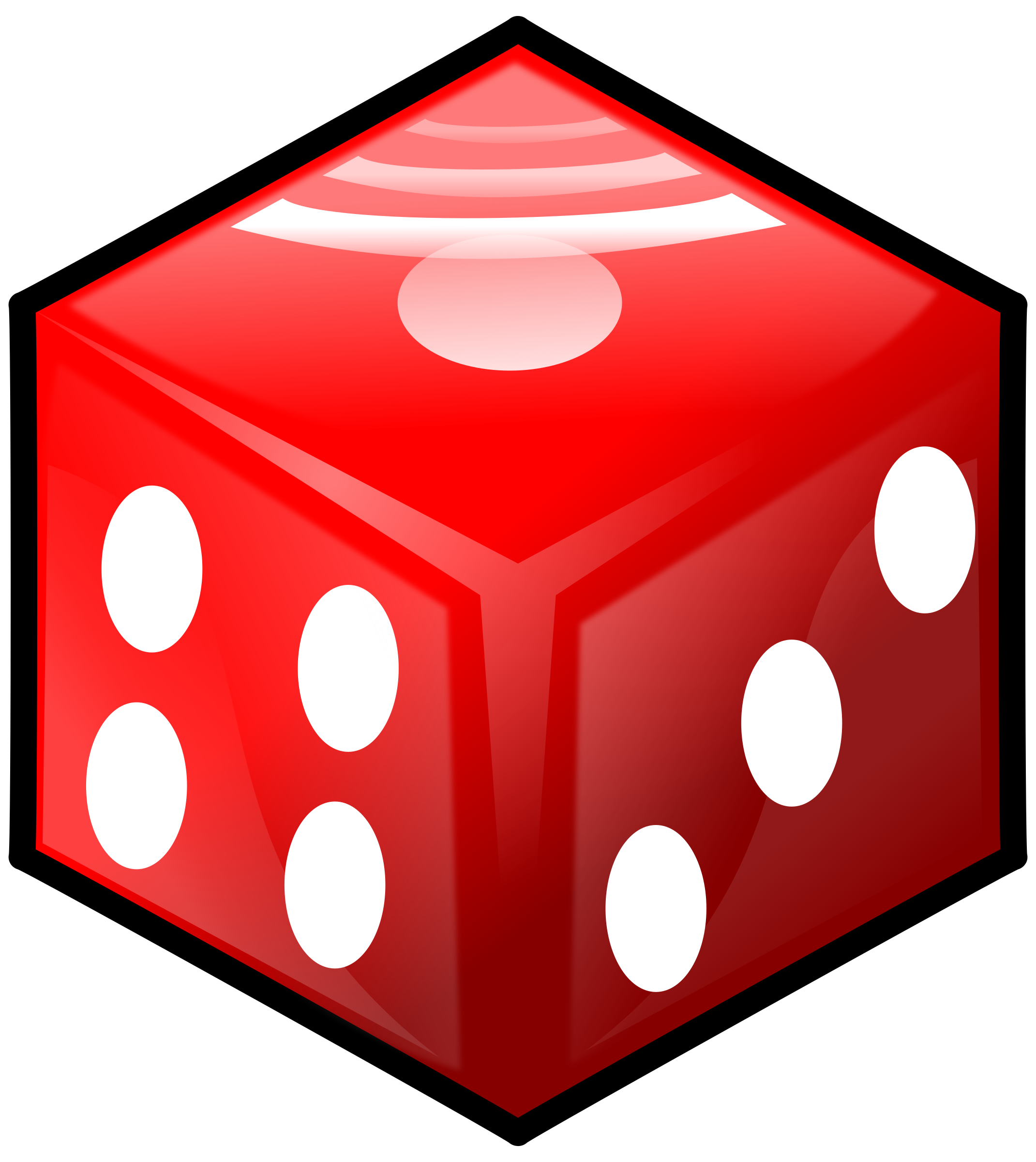 Clipart - Red Die Bildidee 