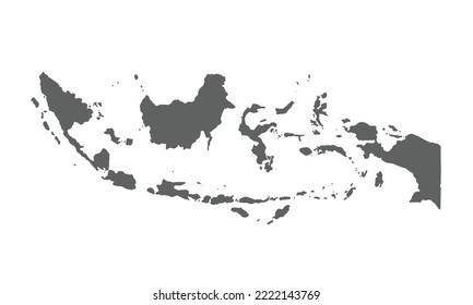  Indonesia Map Isolated On White Background Stock Vector (Royalty Free Bildidee 