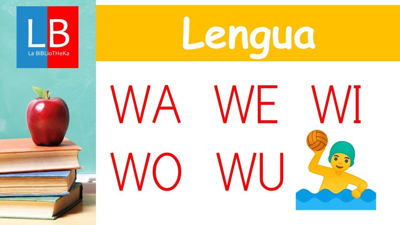 WA WE WI WO WU. Aprender a LEER para niños 👩🏫PRIMARIA - YouTube Illustration 